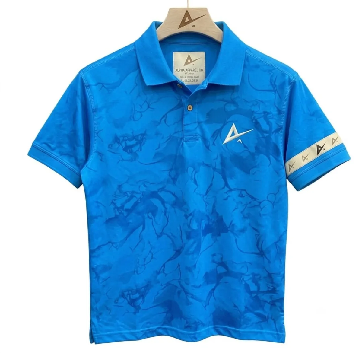 Alpha Azure Polo — Azure Blue
