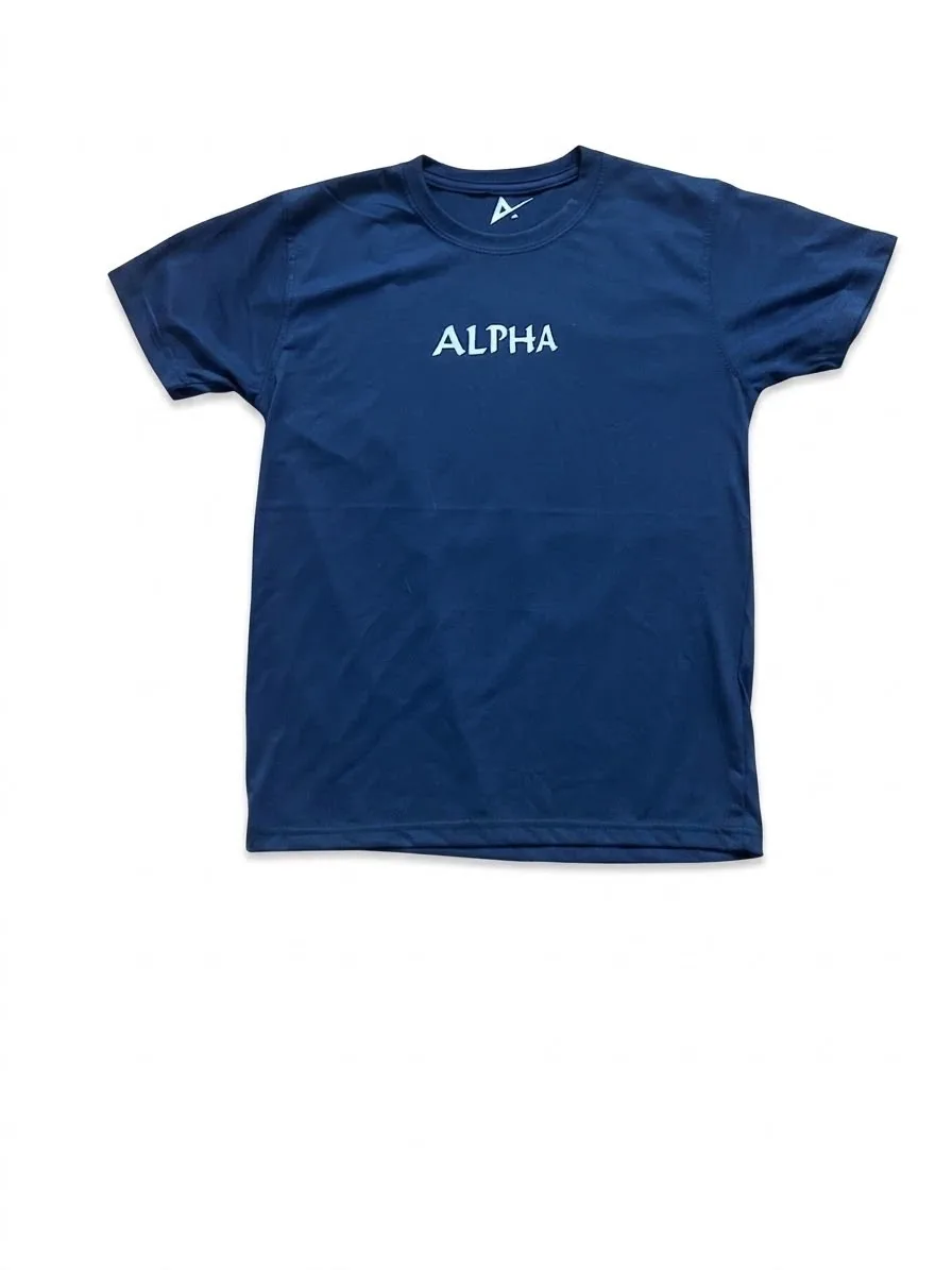 Alpha Spirit Tee — Navy Blue