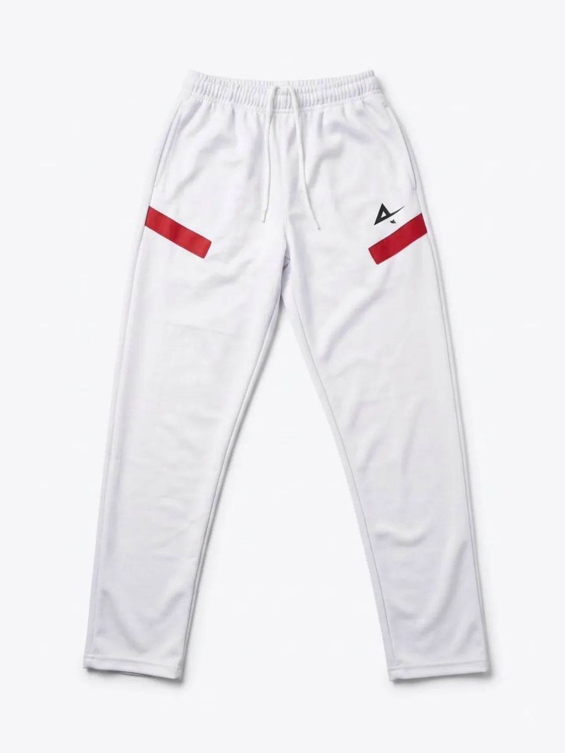 Alpha Track Trouser — White / Red