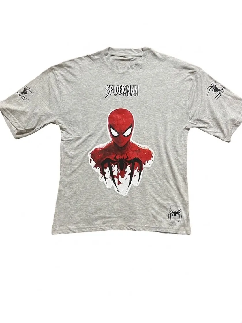Spiderman Tee — Grey
